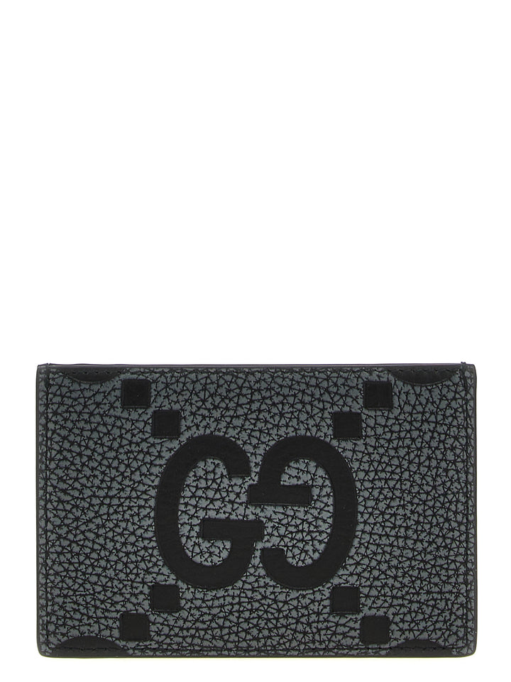 Gucci Maxi Cardholder Gg Portafogli - Nero | 8d2748e7ac14379d880361b1ab1ba886054d4a09