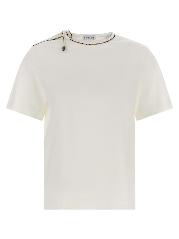 Frankie Bow T Shirt Bianco