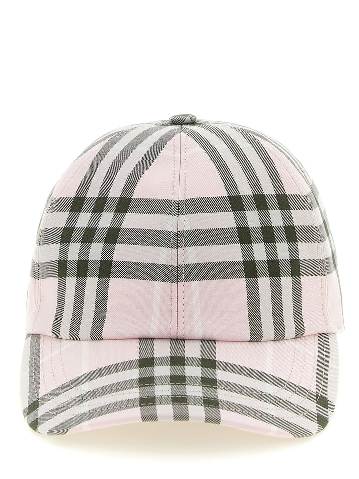 Burberry Burberry Check Cap Cappelli - Rosa | a464a91080c13501984a2b9affde0365c5de9ef8