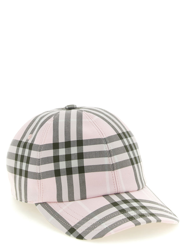 Burberry Burberry Check Cap Cappelli - Rosa | 4488c13bfb42f409cfb55c01201923e7cf1ed16f