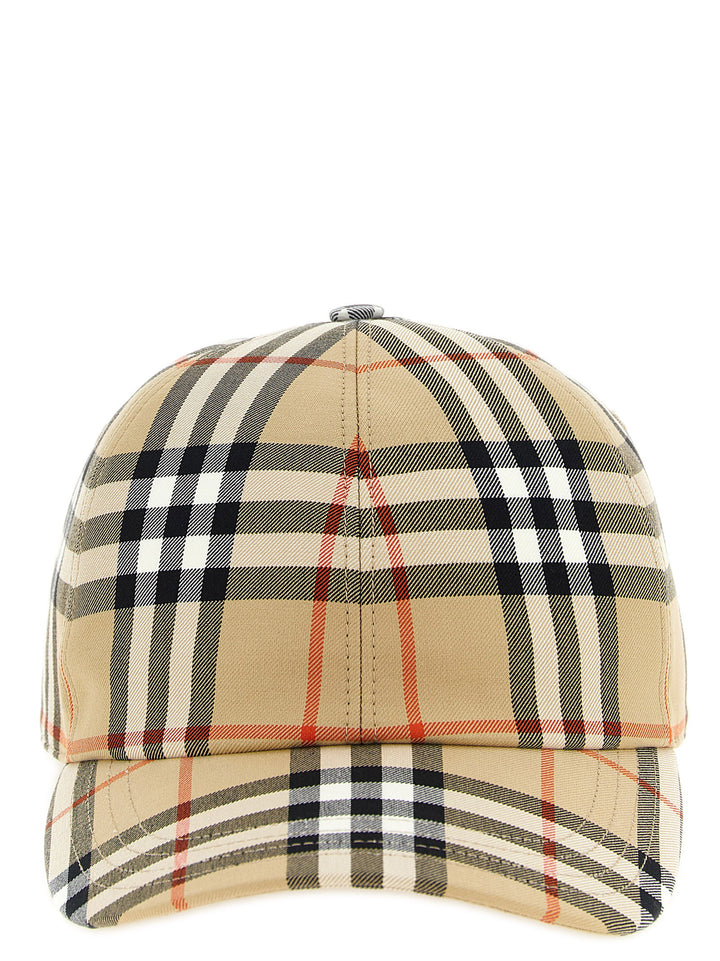 Burberry Burberry Check Cap Cappelli - Beige | e25690de8a63fd09983ce3eb3c98ee53ebfba476