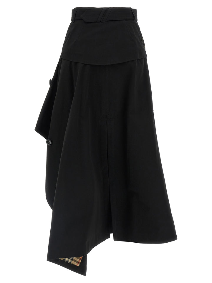 Burberry Trench Skirt Gonne - Nero | d485e847d0c6baef39e498e1e4be2f56f445d0cb