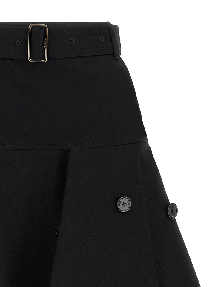 Burberry Trench Skirt Gonne - Nero | 91632a3f9d093ae4df3eb08ade5964d63963a76d