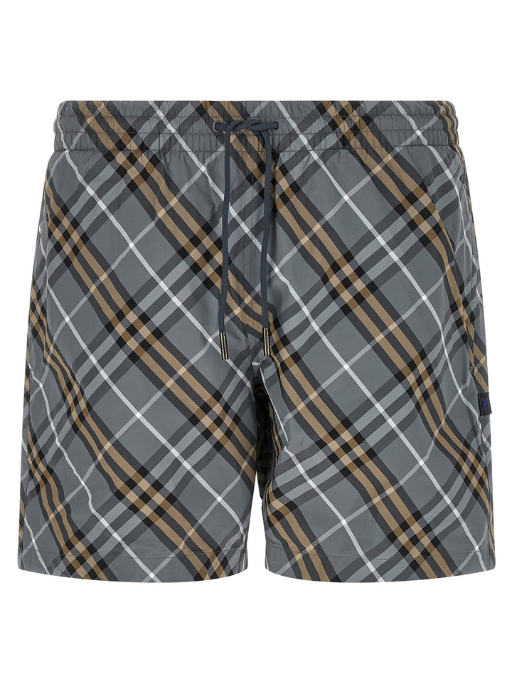 Burberry Swim Check Bermuda e Short - Blu | 41b15c4677f9272267364b4804d43d075a6a66a2