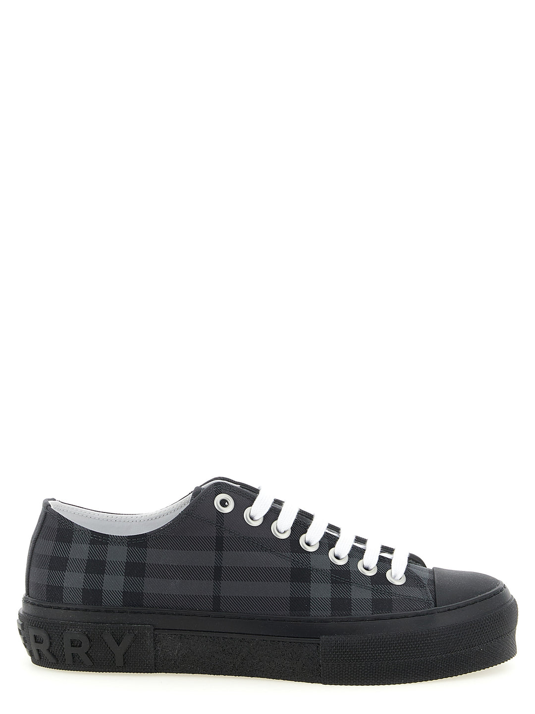 Burberry Check Print Sneakers - Grigio | 90b1bf4edc382314813ef7ec8ea4df341b5c296d