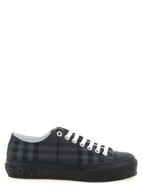 Check Print Sneakers Grigio