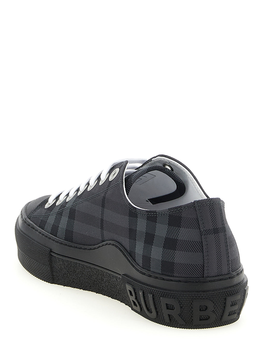 Burberry Check Print Sneakers - Grigio | 99e61635cc66260f33c3f9ae51ce0e5496fcf527