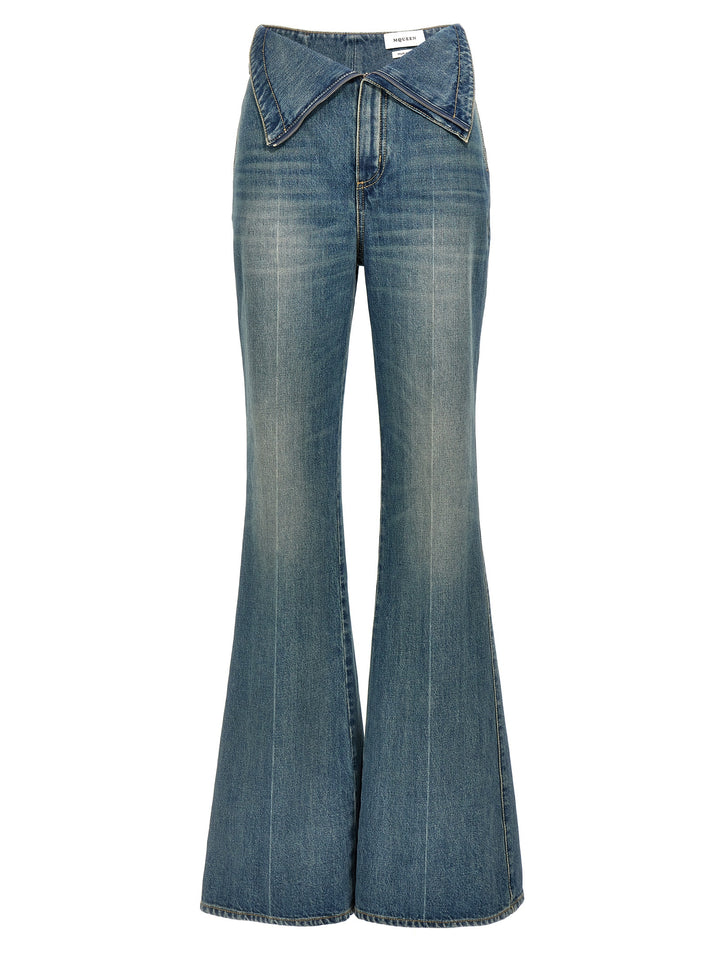 Mcqueen Denim Pants Jeans - Blu | 0bc308657a99645414100caab772ca66c09b0717