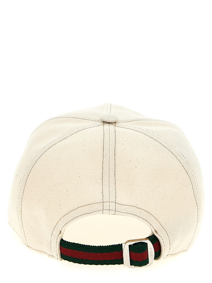 Gucci Gucci Coat Of Arms Cap Cappelli - Bianco | f52355dabe9947dd0fa8f21ee076d799f02e3e24