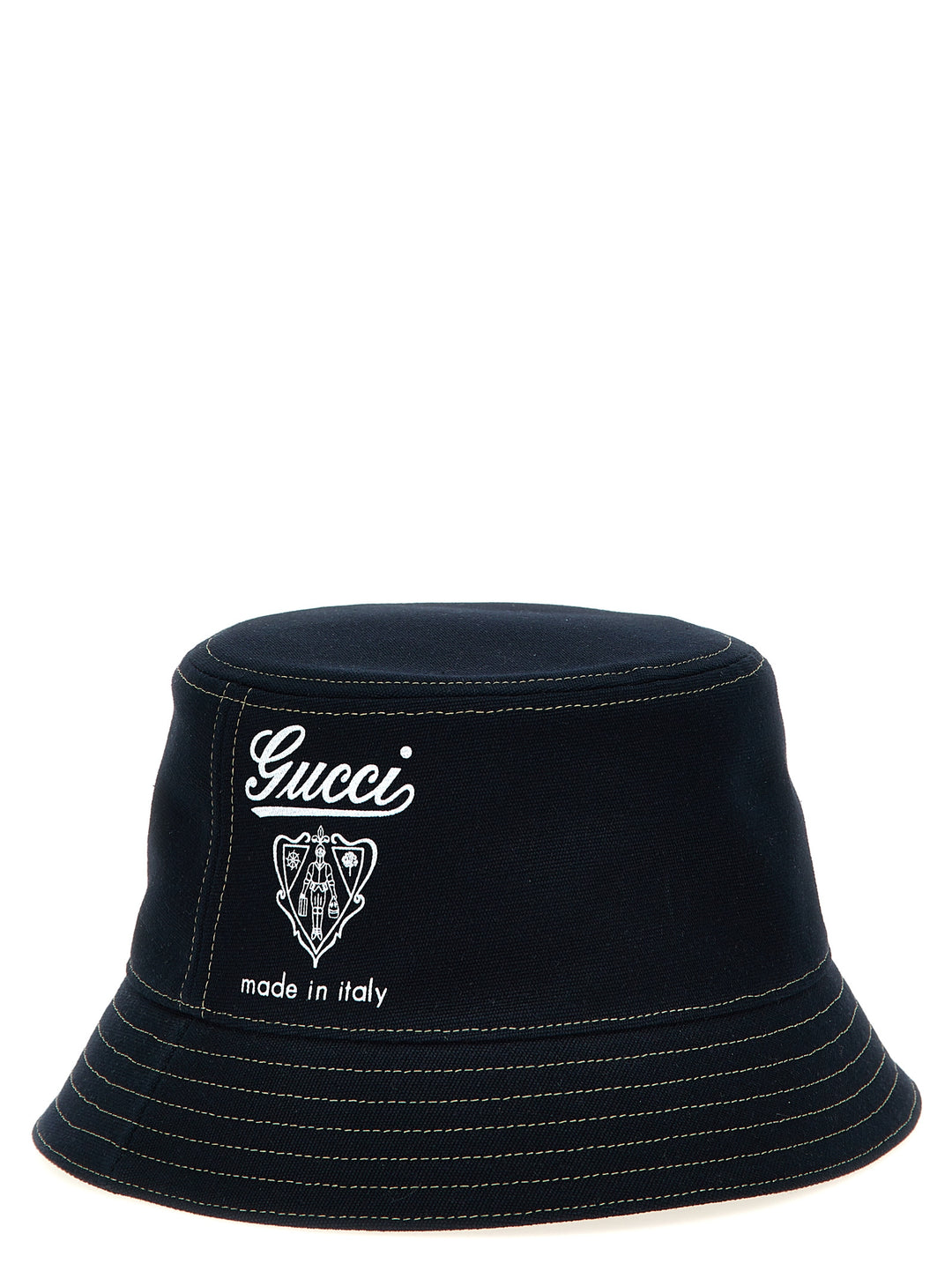 Gucci Gucci Coat Of Arms Bucket Hat Cappelli - Blu | ed646cd2579de50e1d86a8a3808f971a00dae0d5
