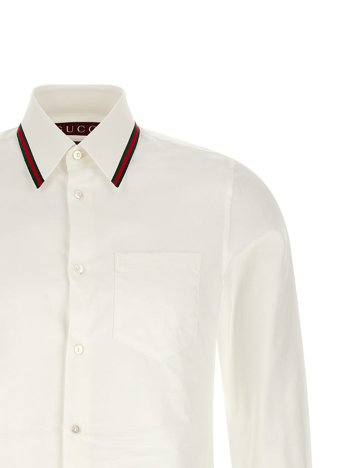 Gucci Nastro Web Camicie - Bianco | c2622e1bc16e7ff48fb4a234ce4a14ee64d52e8b