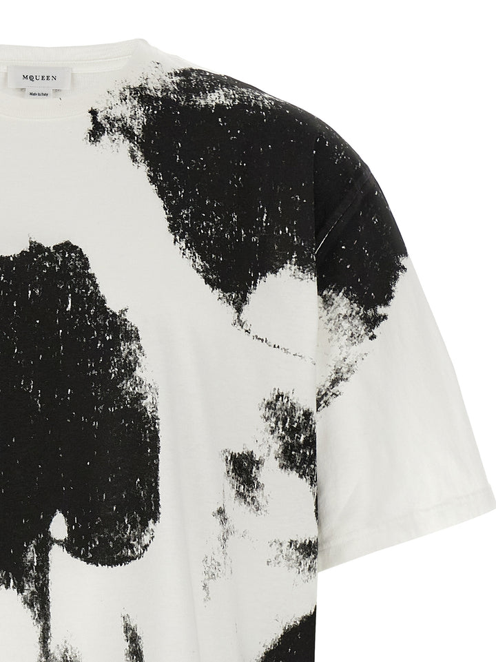 Mcqueen Skull T shirt - Bianco/Nero | 8a4c414ee03aefb14e8983cd9e75738d3e14d4d6