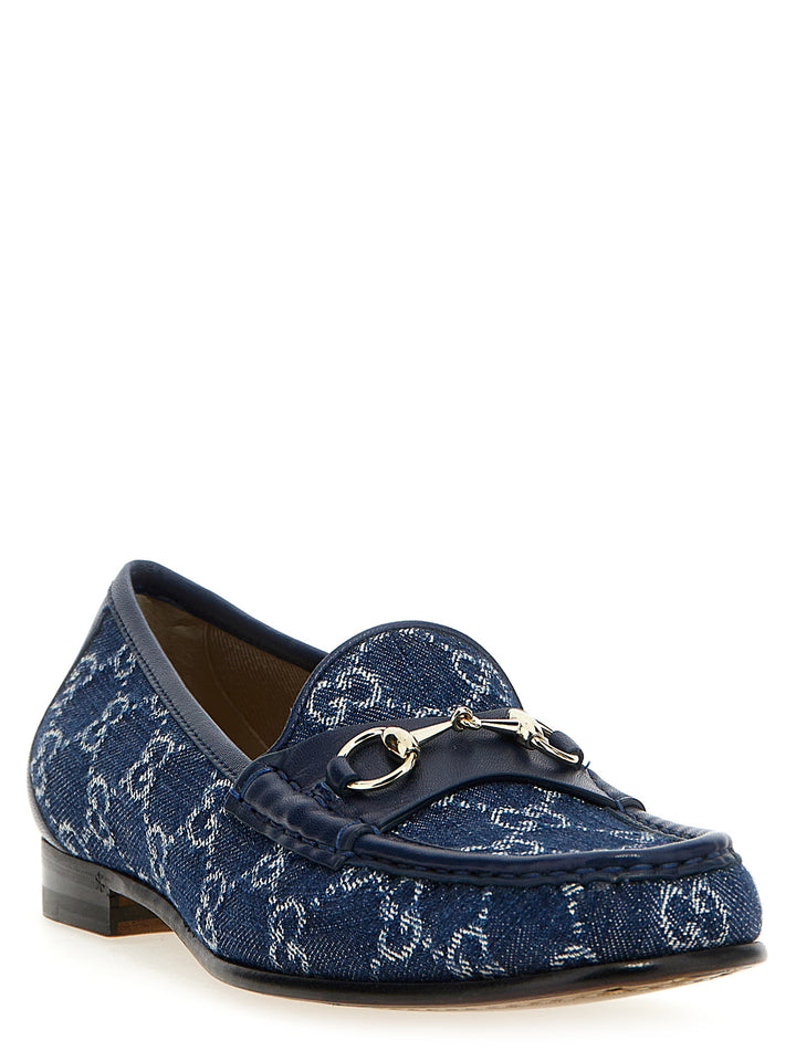 Gucci Horsebit Mocassini - Blu | 047159cb0bb98fefb809bc7bef40a563b7764c36