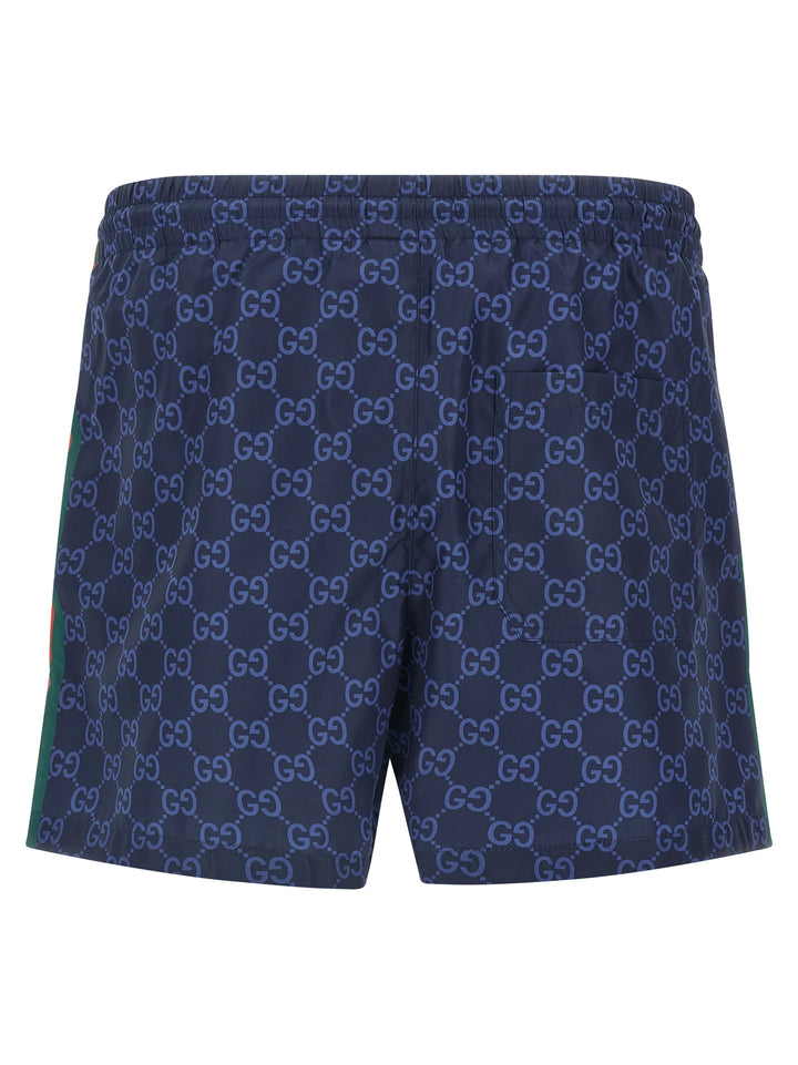 Gucci Nastro Web Beachwear - Blu | 9d49961e31b6906a61316c8f67aa2a5f6d634ca4