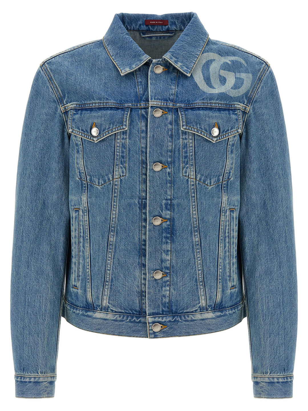 Gucci Gg Denim Jacket Puffer Jackets - Blu | e9e9f062c5c4888de07d8b0b9410b23bed62906a