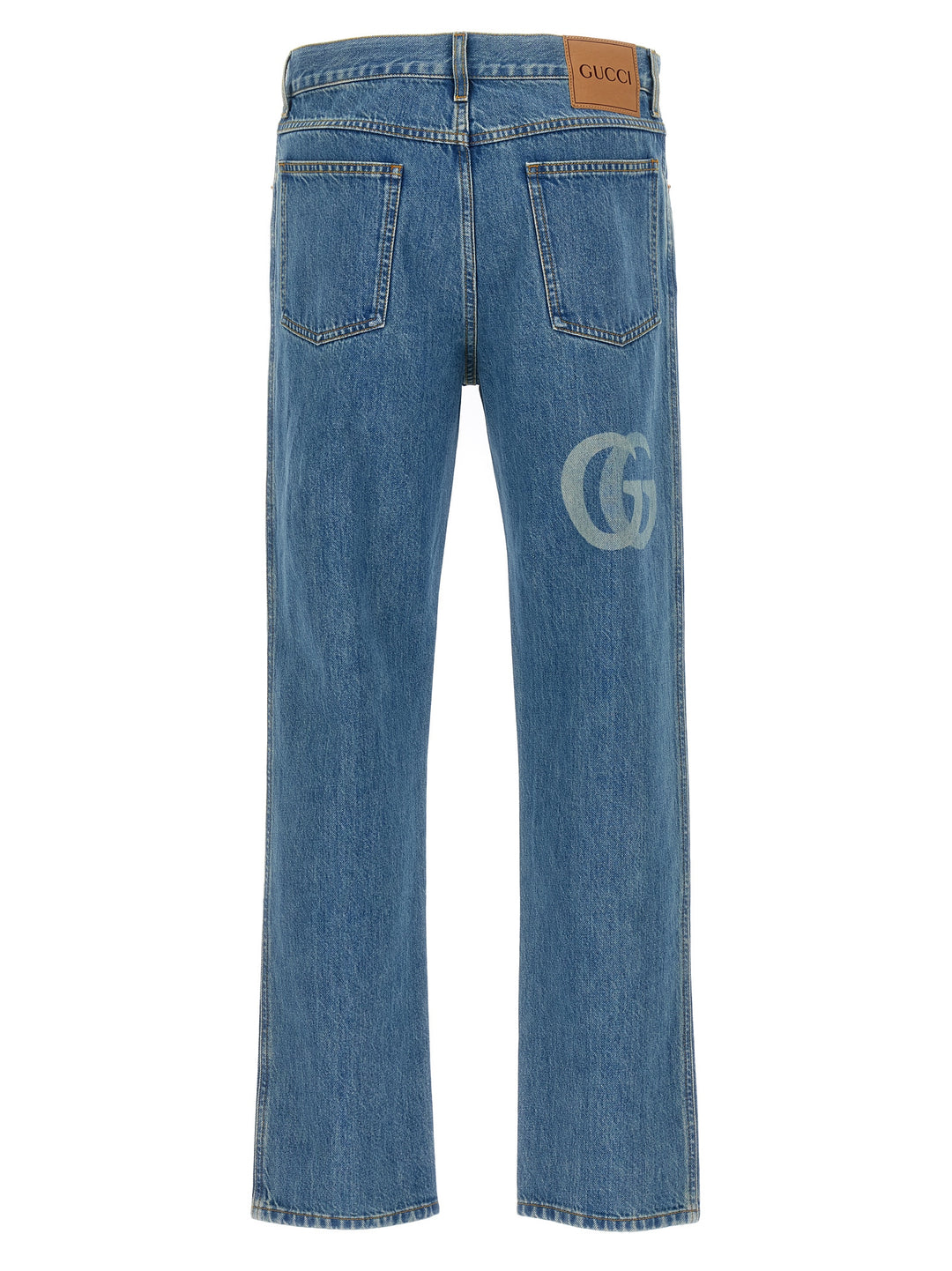 Gucci Double G Jeans - Blu | 046f843f94c62fd2f8e7adb69eed2d12994504e5
