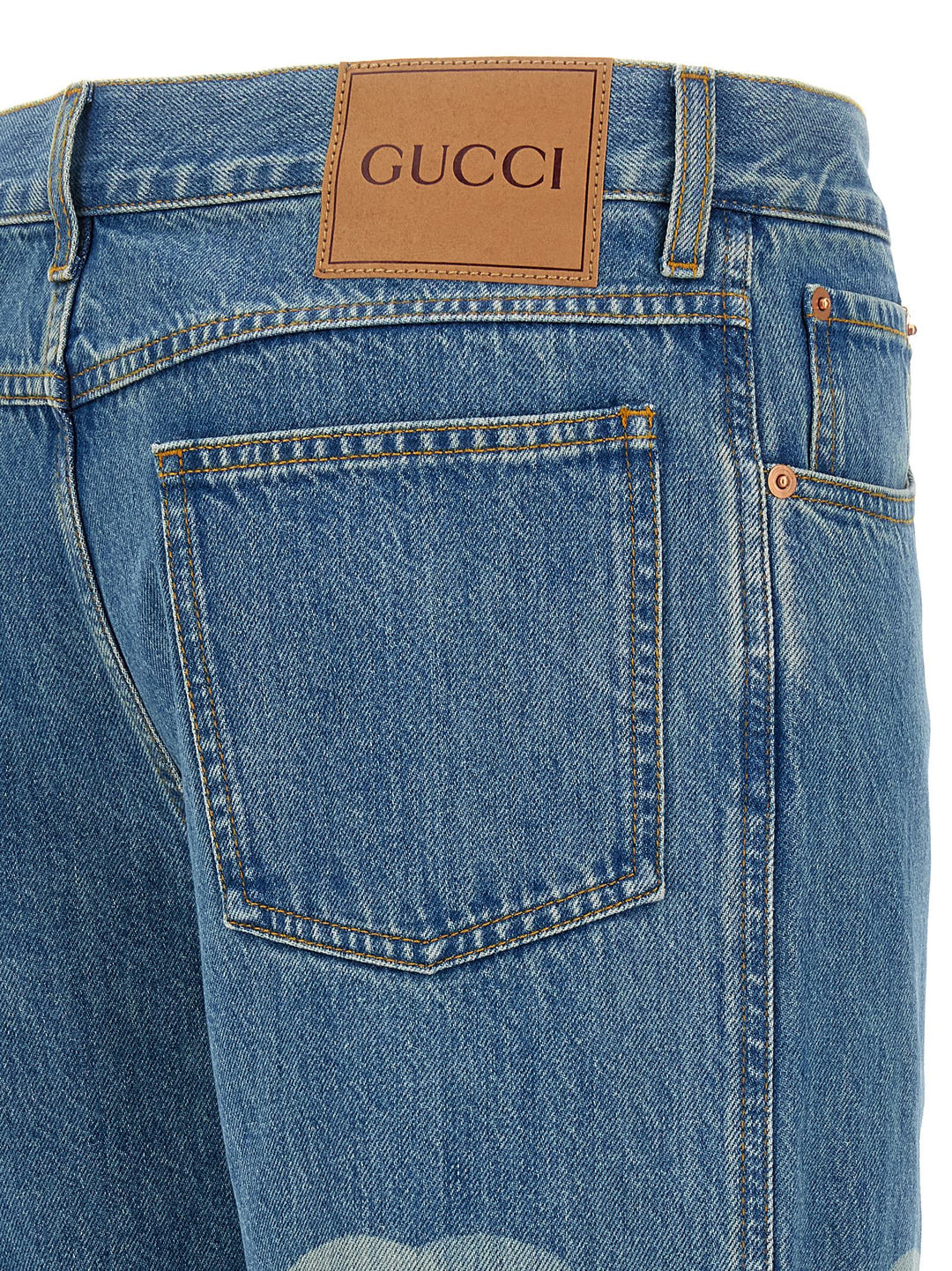 Gucci Double G Jeans - Blu | 538cd2ed5b97d8442fb343a8ca10696faee2b08c