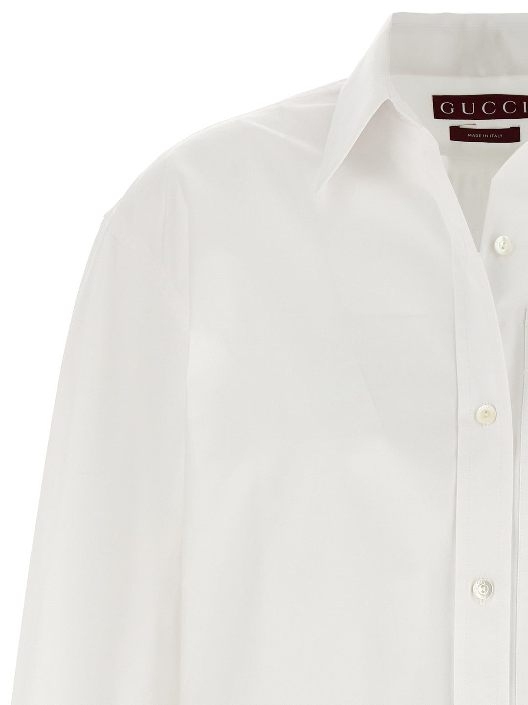 Gucci Embroidery Shirt Camicie - Bianco | 2609cfa22a6f02115998a8e3d2c6d6f46f113ab7