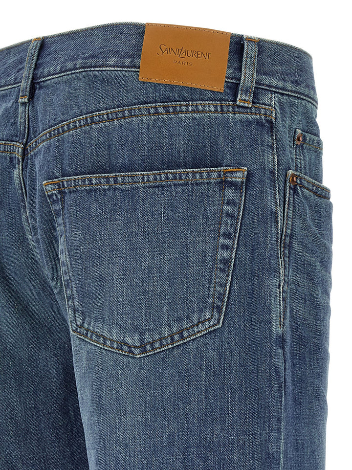 Saint Laurent Mick Jeans - Blu | 8837e29f7e779f45767e59269fb51bb4438dae32