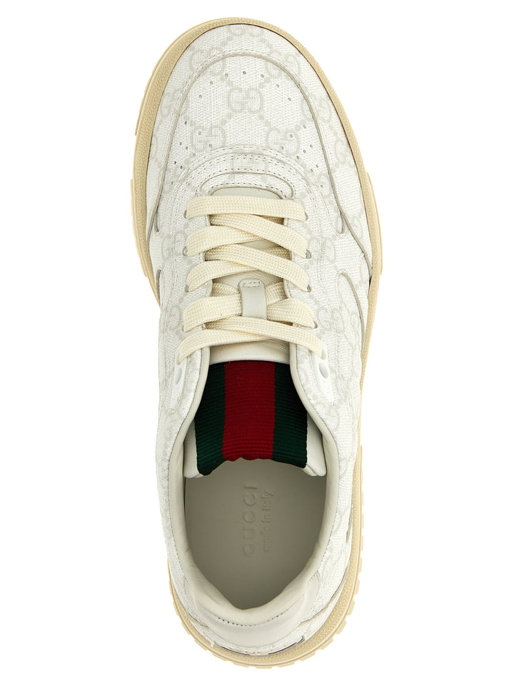 Gucci Gucci Re-Web Sneakers - Bianco | ccb8f96bcd9eba973650141ef39bb72653f90ce0