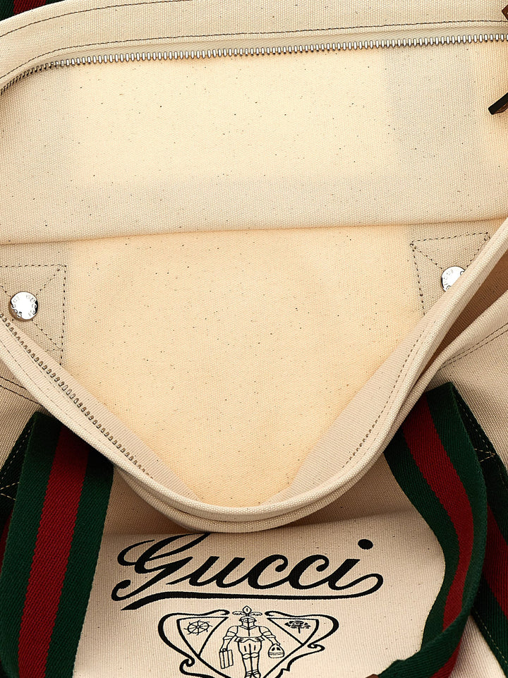 Gucci Large Coat Of Arms Shopping Tote - Bianco | acb87d6b805083074651c41e42222d206741b0b5