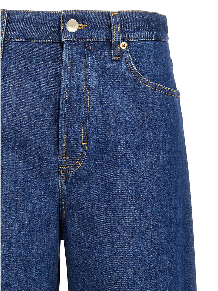 Gucci Cotton Jeans - Blu | 68a64bfdd6e29905abb23eb24bb55b4b80e9832b