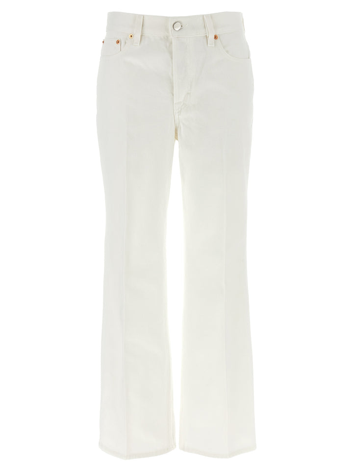 Gucci Cropped Jeans - Bianco | ac0aa5ce470bd09be654fdbe025c1c129dfc3dd8