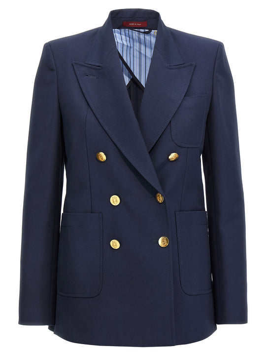Double-Breasted Blazer Blazers Blu