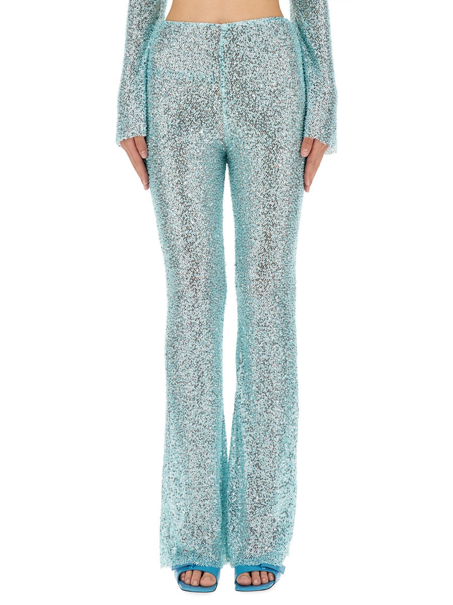 Self-Portrait Pantaloni - Azzurro | Wanan Luxury