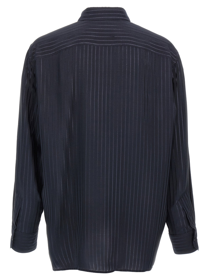 Saint Laurent Striped Shirt Camicie - Blu | 9d49db76f16b14066c66a554b880c6c471d70476