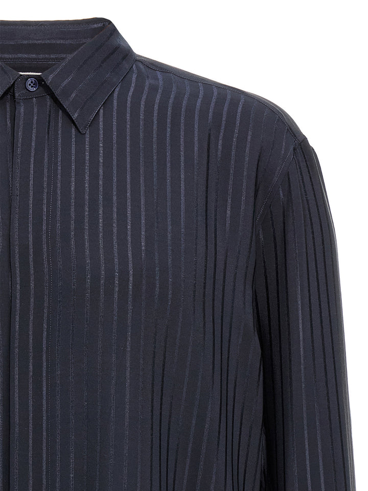 Saint Laurent Striped Shirt Camicie - Blu | d5deadf428fecdf4aa625da86a89603e286b0513