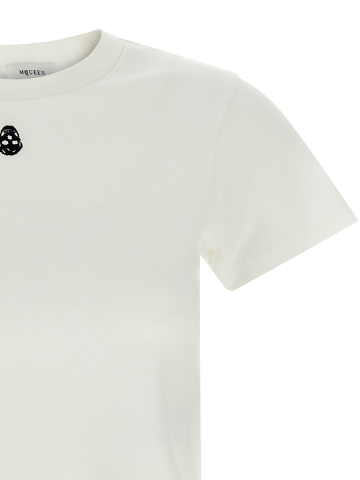 Mcqueen Skull T shirt - Bianco | 742c6b7beb277cc3e9fa7c519150dbc529f59bf5