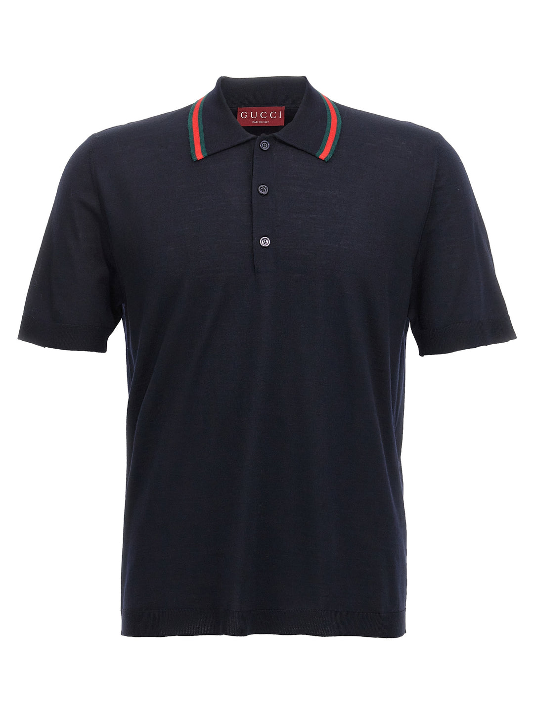 Gucci Web Ribbon  Shirt Polo - Blu | 312a92c813fd4915e588cf30e8e7aa5d5c918e3b