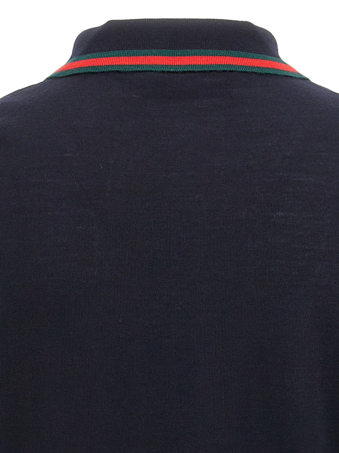 Gucci Web Ribbon  Shirt Polo - Blu | 7656ebb792e168ebdd014d1133143ec3dddfbe87