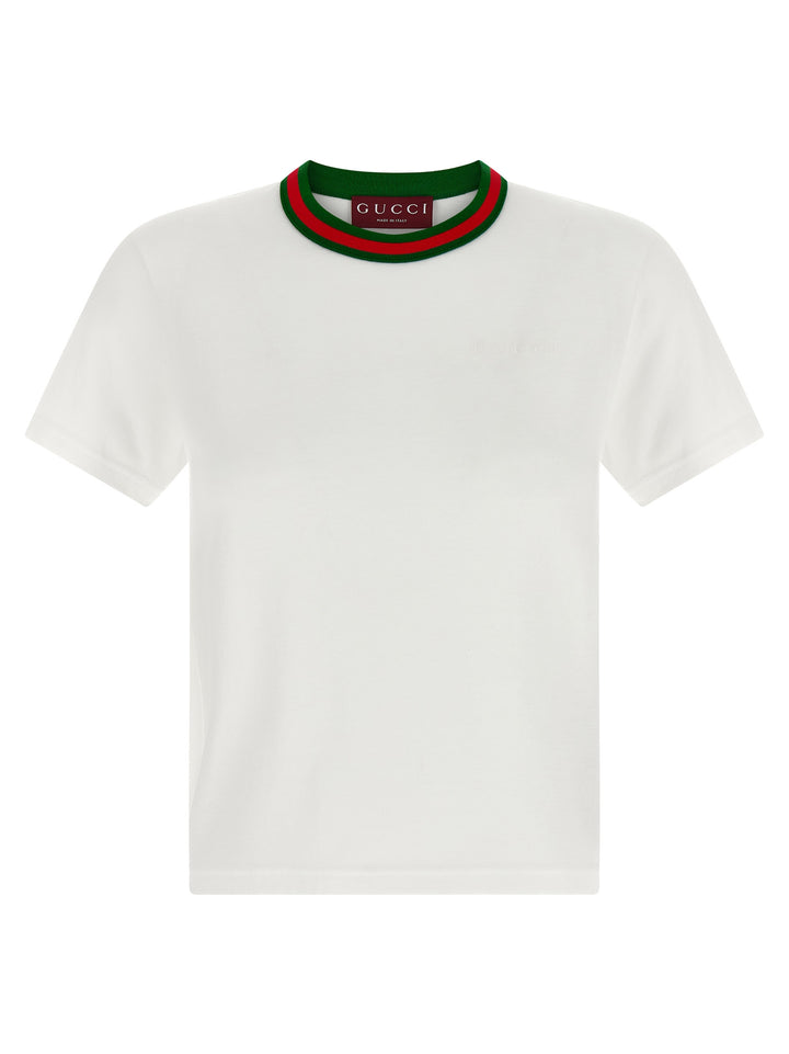 Gucci Web T shirt - Bianco | e57254dcba14c3551281338174eb6df3a0be762b