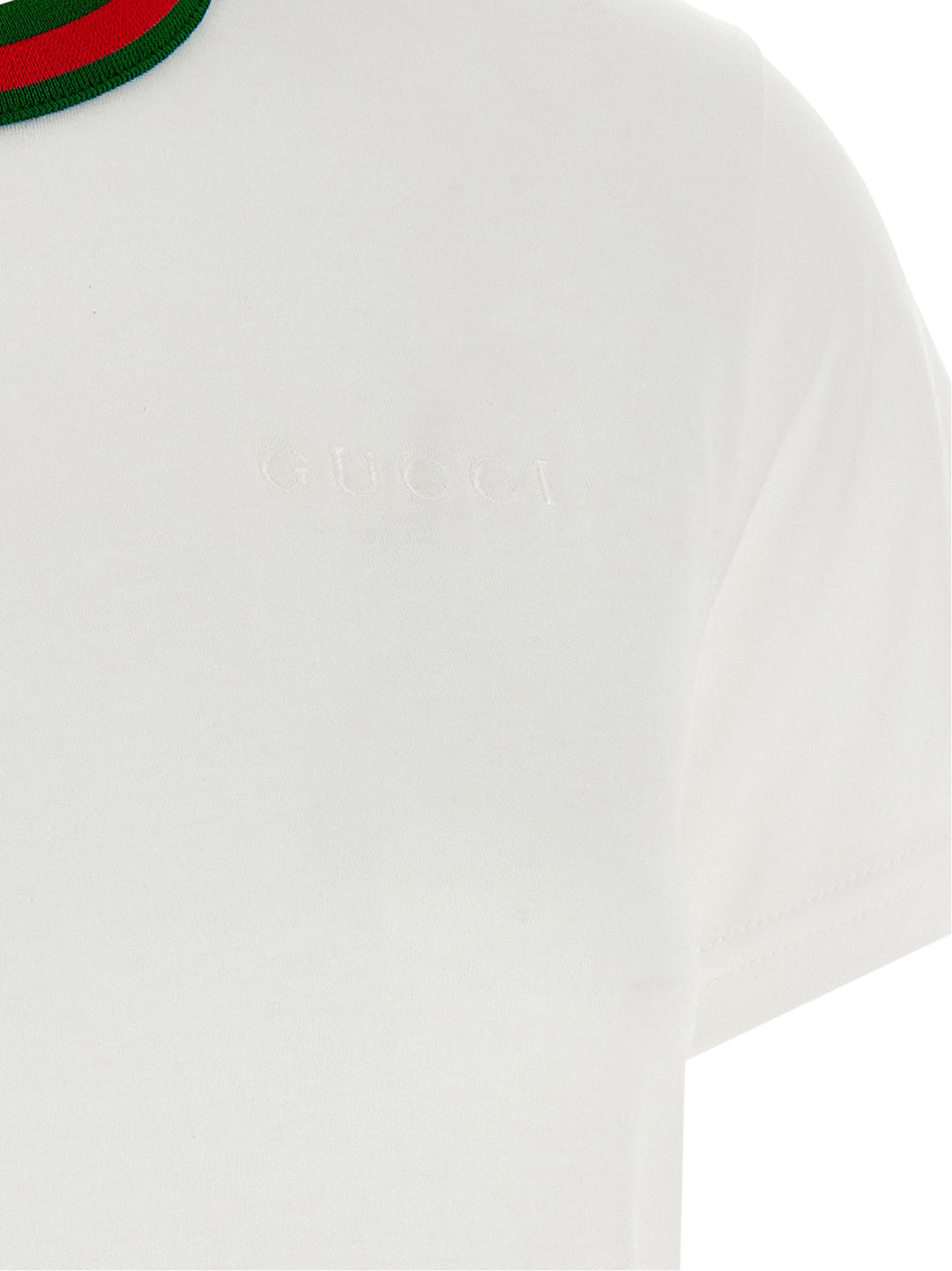 Gucci Web T shirt - Bianco | 45b880b3d520bce90580b456e0a975336b57a046