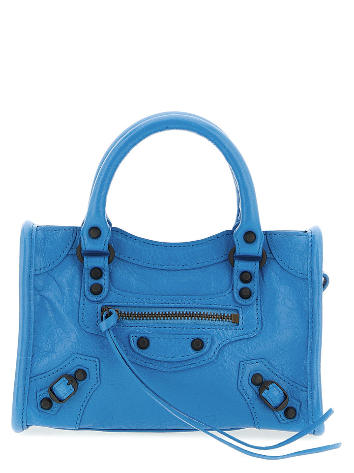 Balenciaga Le City Nano Borse a Mano - Celeste | d02af084ceb0e1e3f6fef361d3284238064e6403