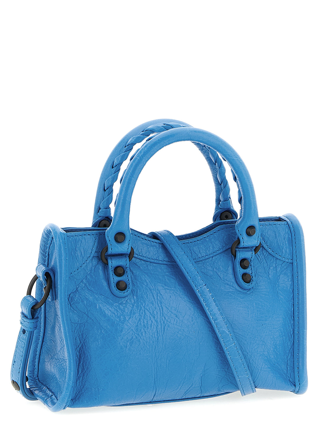 Balenciaga Le City Nano Borse a Mano - Celeste | b84c7c2c545f6715a9a1f111850c0d41a3d75334