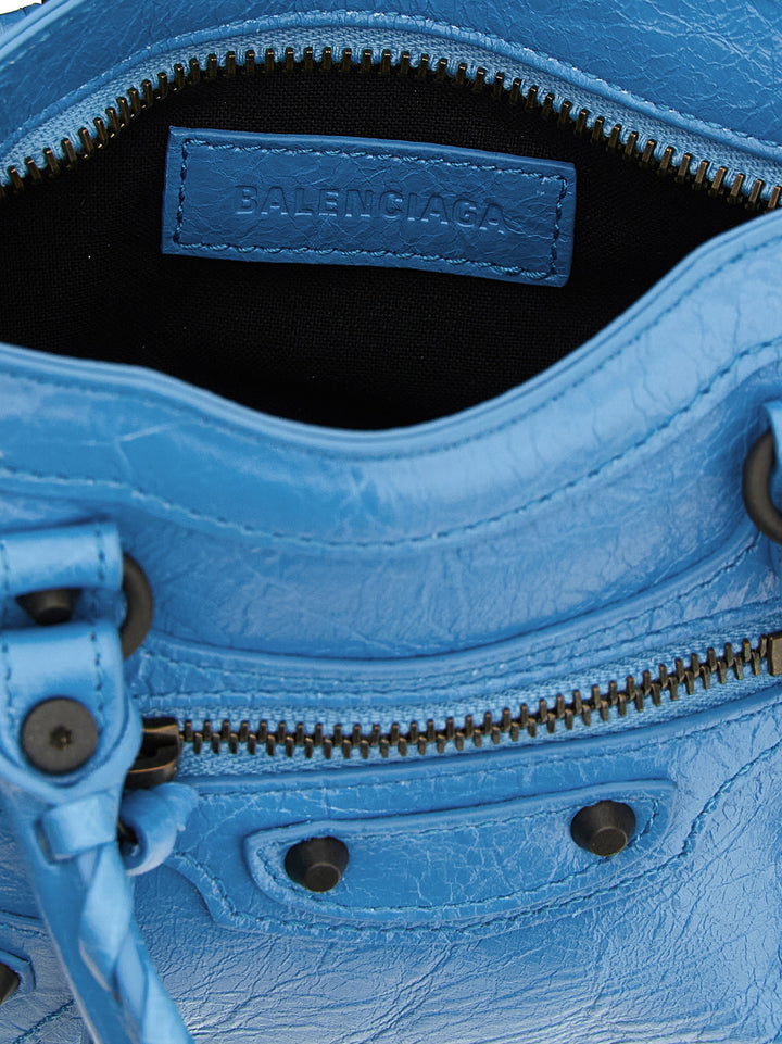 Balenciaga Le City Nano Borse a Mano - Celeste | 393fad6a69ff7042e103e7848f096e0720cf4ff6