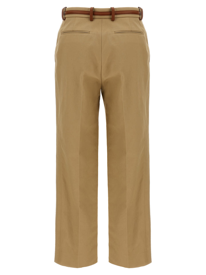 Gucci Horsebit Pantaloni - Beige | 313e09596ef6047046c8554a9d88fe83e9634fed