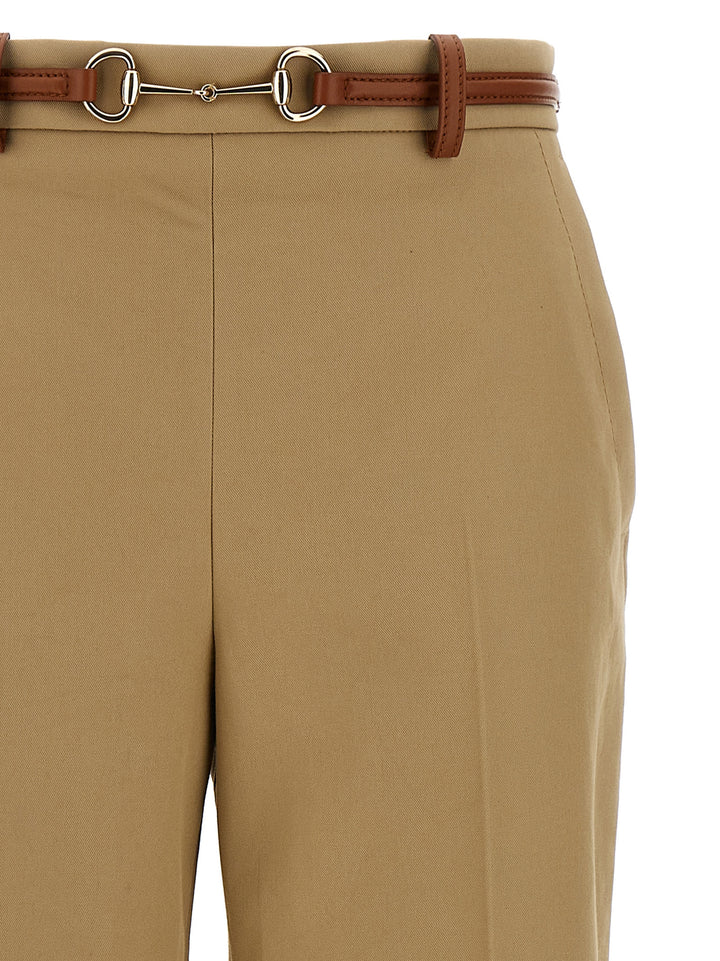 Gucci Horsebit Pantaloni - Beige | 42c3c288f3b96ba227832cad6d2f708c3b0b87b5