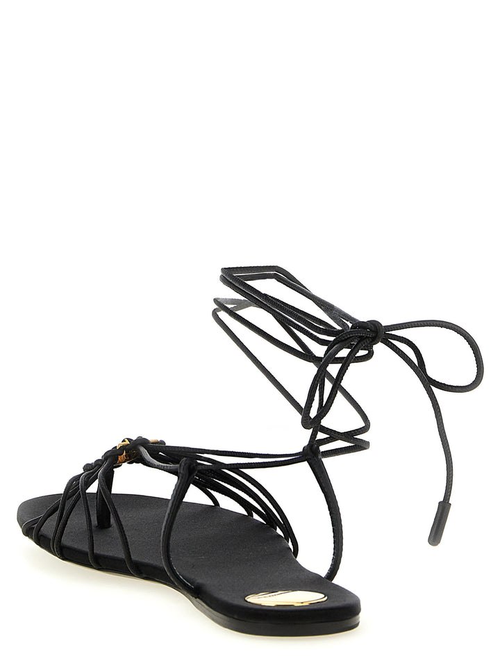 Saint Laurent Babylone Sandali - Nero | 15df22bb3146ff928c396ba856ab1f9d64ec36a0