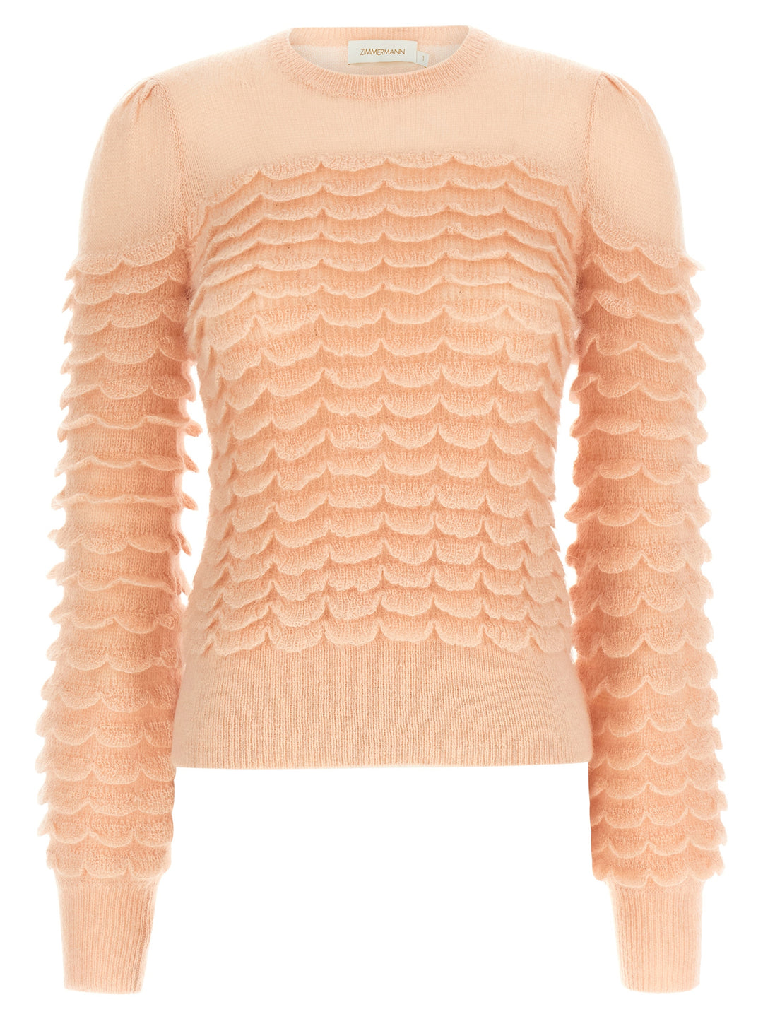 Zimmermann Hypnotic Scallop Maglioni - Rosa | e0f1a08b68a7fbaa4a5f7013ba65fe3941f926e3