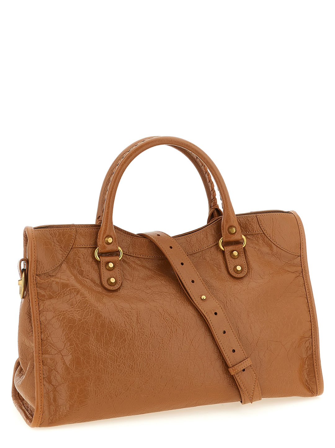 Balenciaga Le City M Borse a Mano - Marrone | 423d3cf98e875abe9f0ce4d29c3899cddca91207