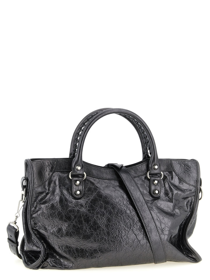 Balenciaga Le City M Borse a Mano - Silver | 1fb6924cc53e404a1086a339981701d3e84727b4