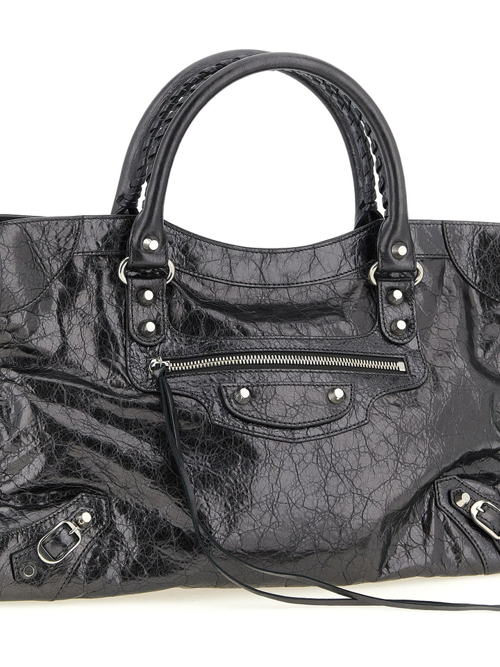 Balenciaga Le City M Borse a Mano - Silver | 9e90070c12792a38ab3bd340199d70310977fb5a