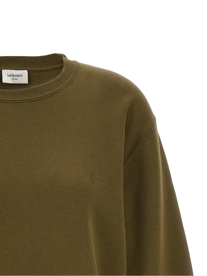 Saint Laurent Cassandre Felpe - Verde | 773060ee8d603cccb010c16c58ef24850a287874