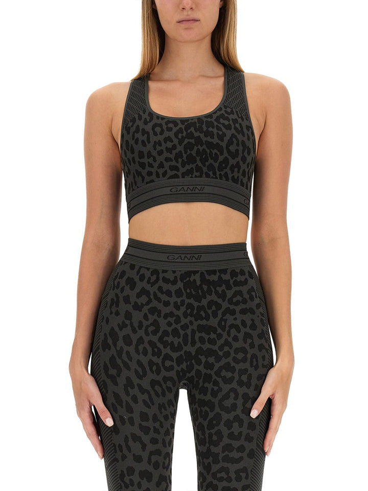 Ganni Top - Nero | Wanan Luxury