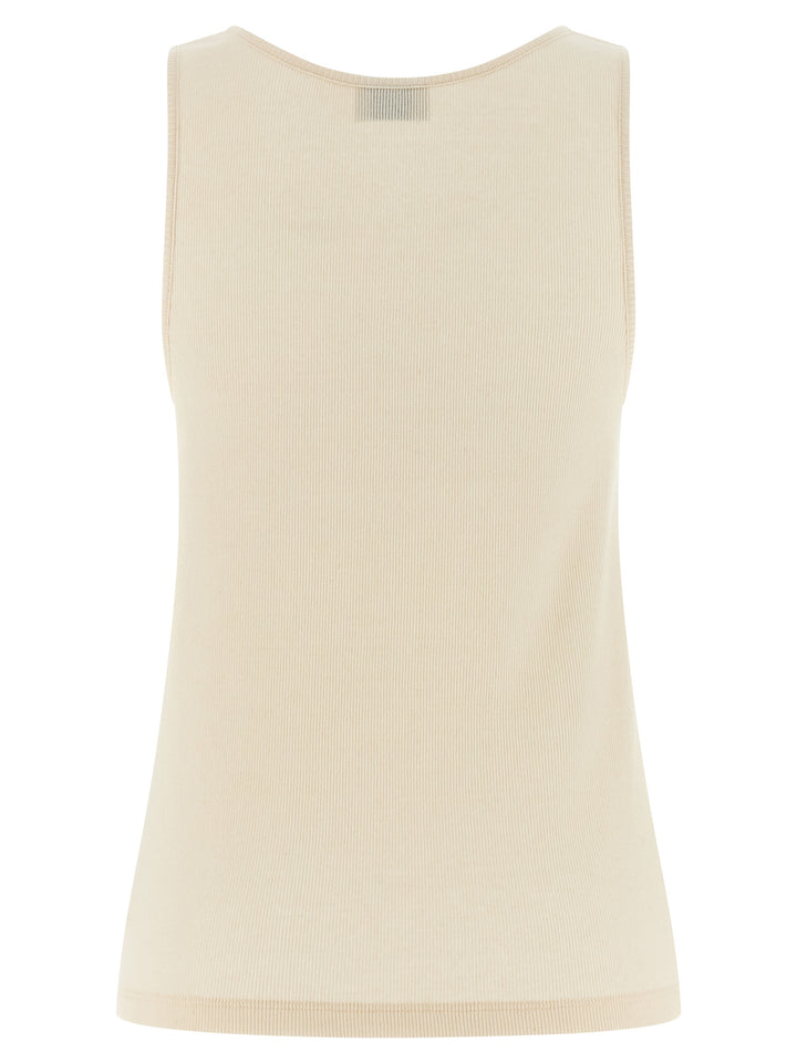Saint Laurent Cassandre Top - Beige | d092d22a1ed313127861585db447690e1a64a43d