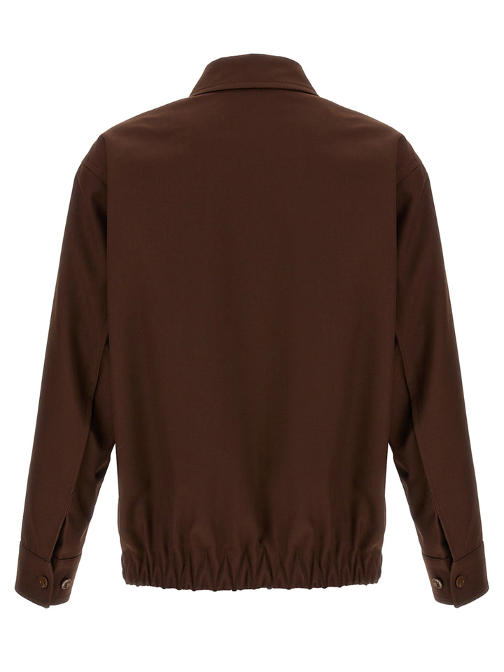 Gucci Twill Jacket Puffer Jackets - Marrone | 3a67ae6685e85b69ce4a215c884dc46f42aaf81f